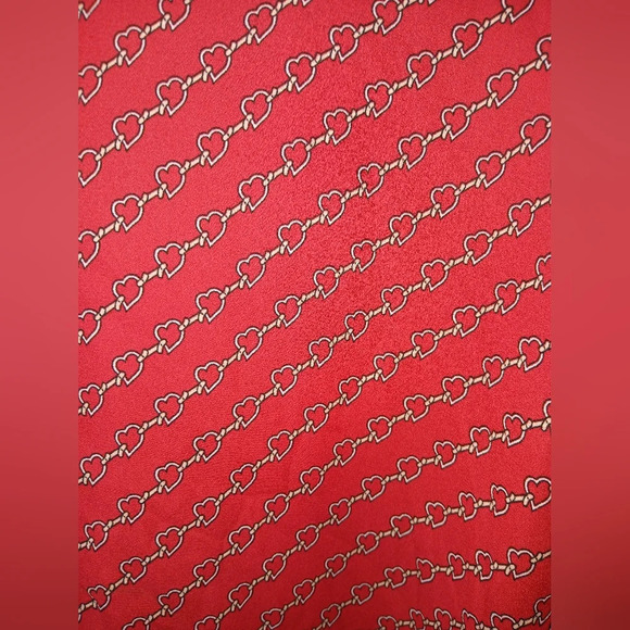 Liz Claiborne womens XXL red heart button down long sleeve blouse office wear - Picture 4 of 10